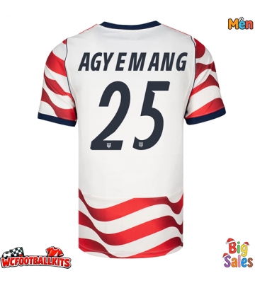 United States Patrick Agyemang #25 Replica Home Stadium Shirt World Cup 2026 Short Sleeve
